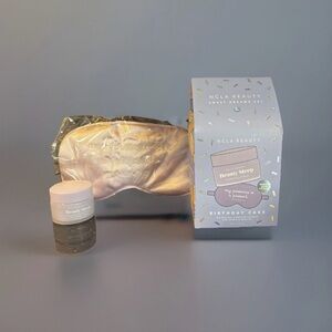 NCLA BEAUTY Sweet Dreams Set, Lip Mask + Satin Eye Mask - Birthday Cake - NIB
